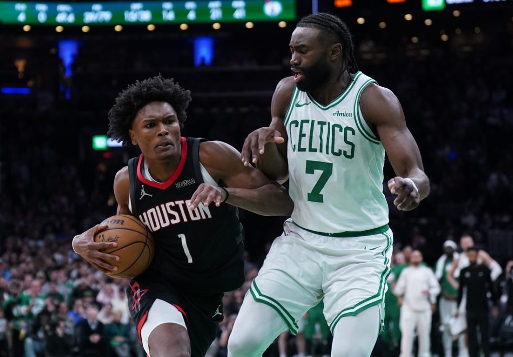 NBA roundup: Amen Thompson, Rockets sink Celtics late