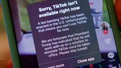 TikTok goes offline in the US hours before ban due to come in