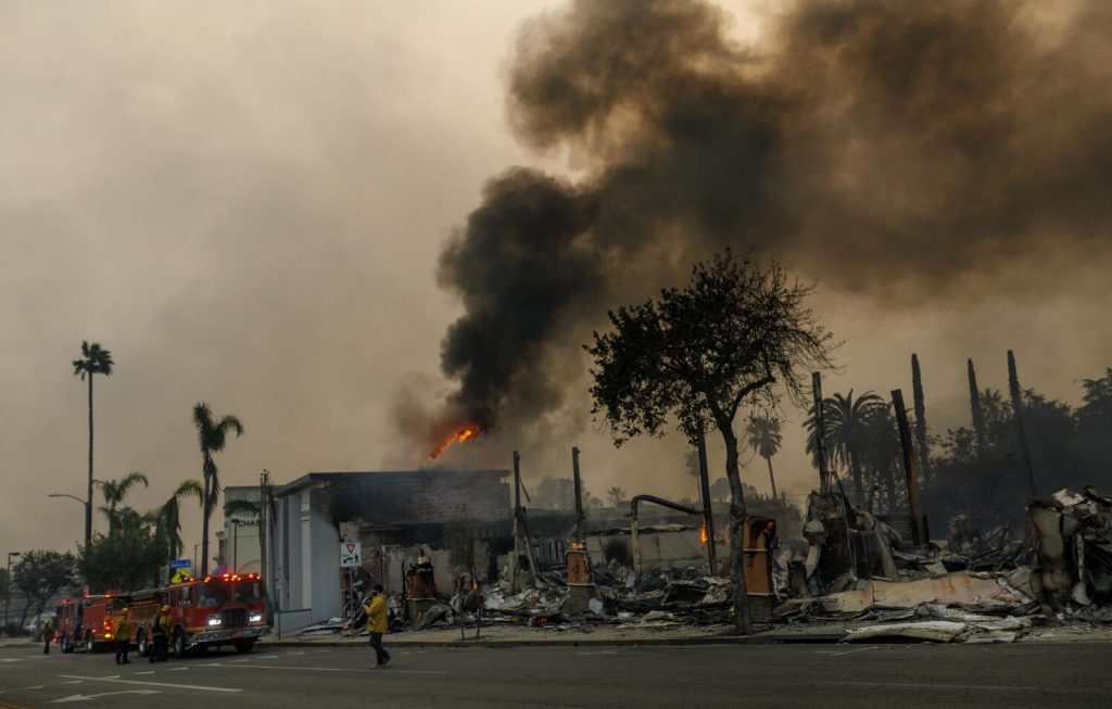 L.A. County courts tried to maintain business as usual during firestorm. It was anything but