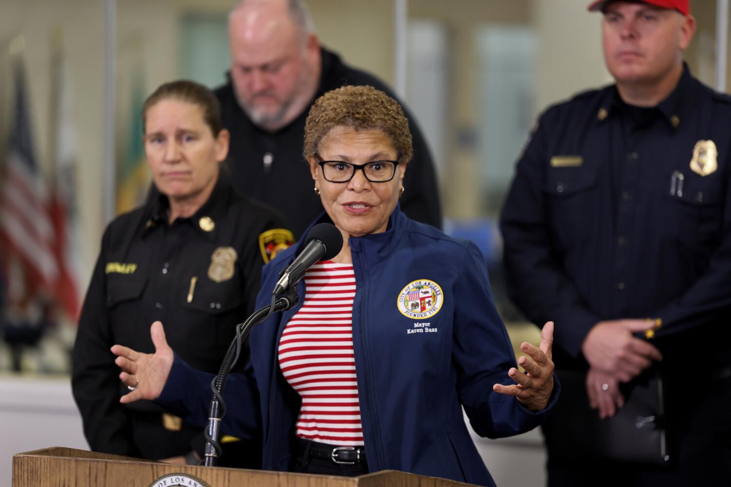 With her city in flames, L.A. Mayor Karen Bass' political future hangs in the balance