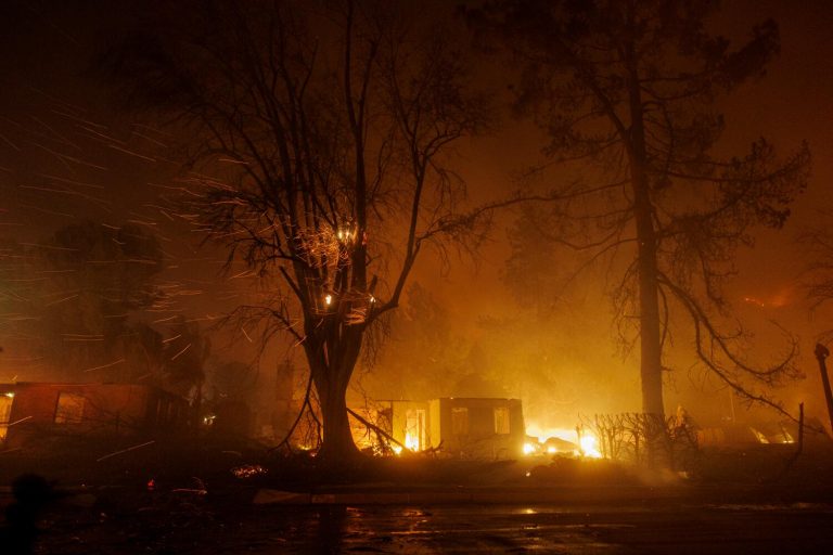 Weather service issues its most severe fire warning for parts of L.A. area as winds pick up