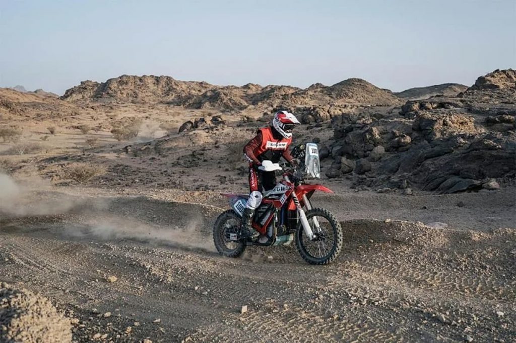 Segway built an e-dirt bike and even took it to compete in Dakar already