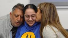 'My beauty, you're home': Israeli women soldiers reunited with families