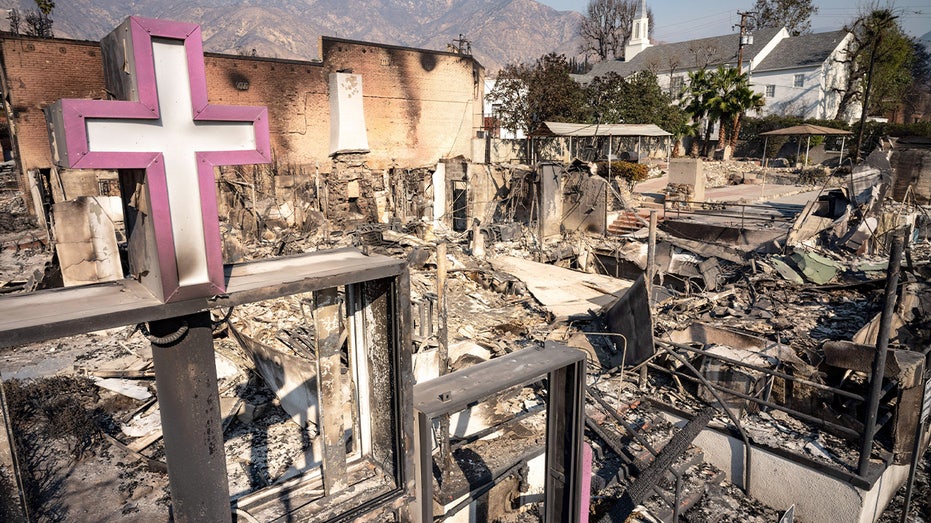 'The cross still stands': Congregants of Altadena church destroyed by Eaton fire lean on faith after loss