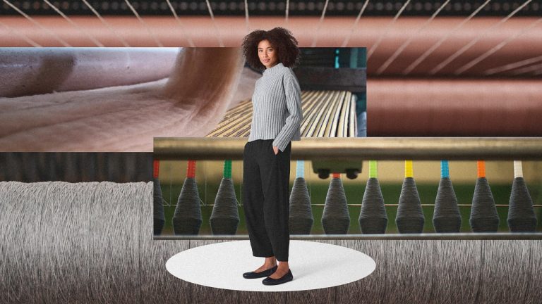 Eileen Fisher’s new $348  sweater is made of old sweaters