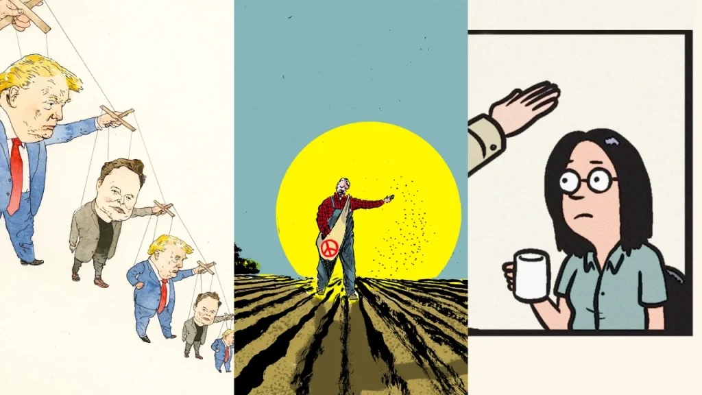 ‘I won the Pulitzer Prize and I’m busking on a corner’: 3 top artists on the uncertain future of political cartooning