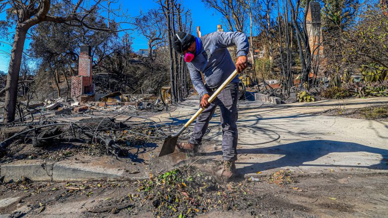 The L.A. fires left many immigrant workers jobless. Some may get hired for cleanup—but it’s a dangerous job