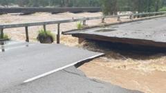 Crucial highway cut off as Australian floods worsen