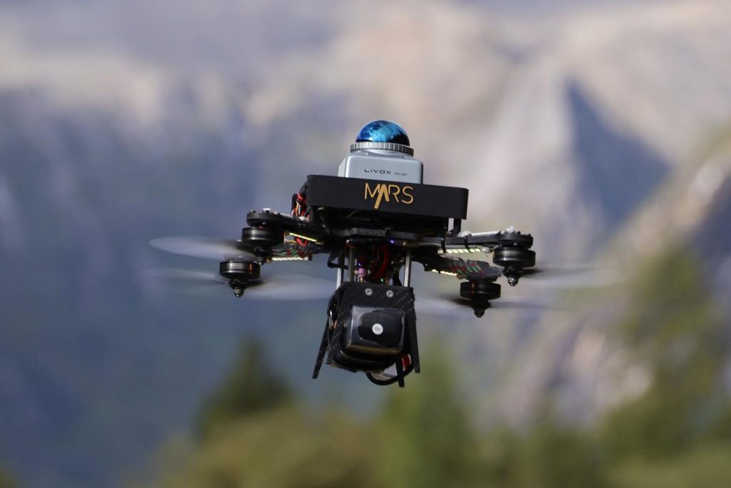 3D LiDAR drone flies through the woods at over 45 mph without crashing