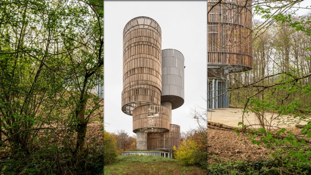 This ingenious water tower doubles as a habitat for birds and bats